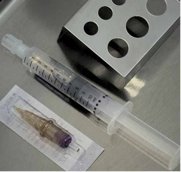Individually sealed single-use PMU needle cartridges